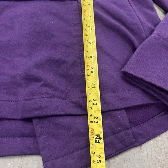 Therapy by Lane Crawford Women's Purple Pea Coat Size Large Double Breasted Wool - Picture 7 of 10